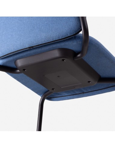 Chaise de réunion Hens avec dossier haut et structure luge