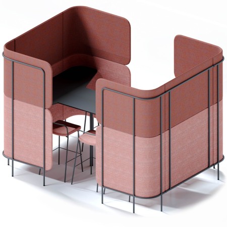 Espace collaboratif acoustique 6 places - Leaf Pod