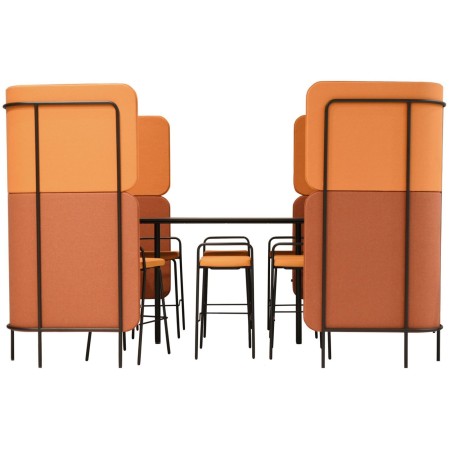 Espace de travail acoustique pour 6 personnes - Leaf Pod