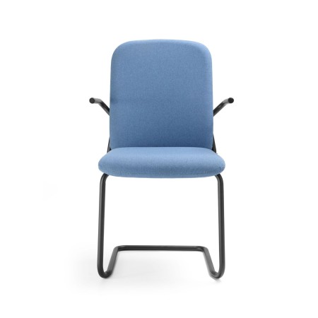Assise rembourrée confortable Hens HS 230 H en bleu vue de face