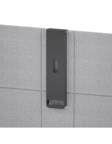 Dimensions des accessoires Leaf Pod présentées pour l’installation sur cloisons acoustiques.