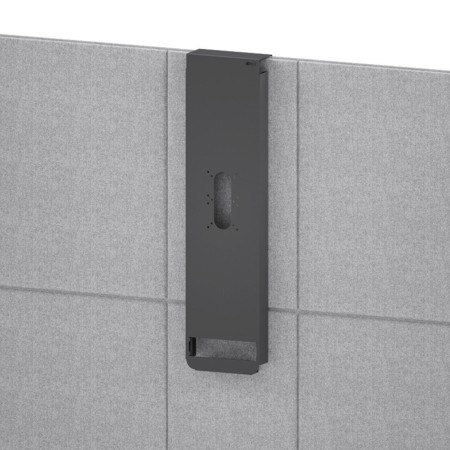 Dimensions des accessoires Leaf Pod présentées pour l’installation sur cloisons acoustiques.