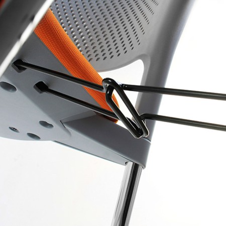 fauteuil de conférence empilable pour auditoriums et séminaires Kyos connecteurs