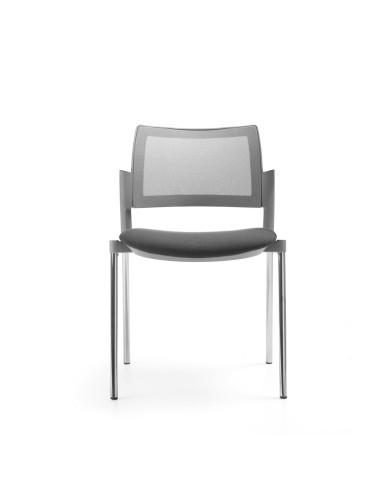 Kyos chaise de conférence avec dossier en maille et assise confort