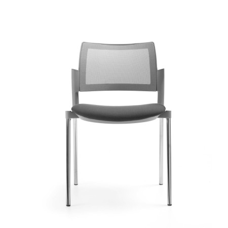 Kyos chaise de conférence avec dossier en maille et assise confort