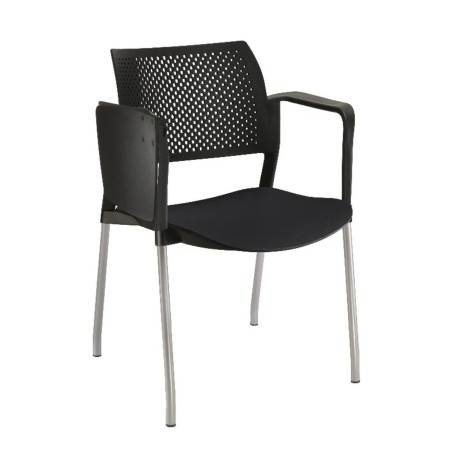 Assise ergonomique de la chaise Kyos KY 220 pour formation AVEC TABLETTE