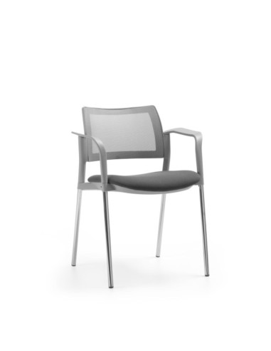 Chaise de formation Kyos KY 220 avec assise capitonnée et dossier en maille