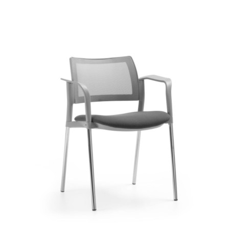 Chaise de formation Kyos KY 220 avec assise capitonnée et dossier en maille