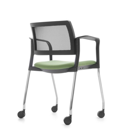 Chaise de conférence KY 260 N sur roulettes – Kyos vue de dos