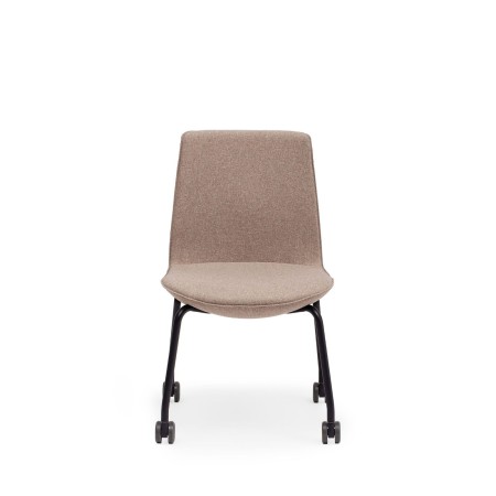 chaise de réunion Lumi LM 241 sur roulettes vue de face