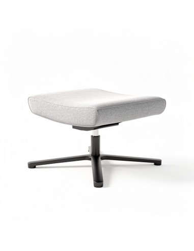 Repose-pieds pivotant en tissu gris pour fauteuil - Umm
