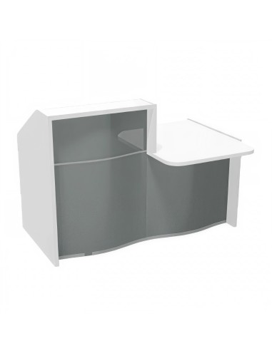 Meuble de réception façade grise brillante