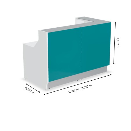 Dimensions meuble de réception Linea