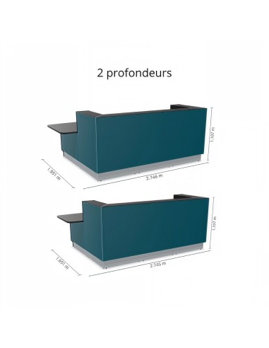 Dimensions meuble de réception