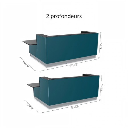 Dimensions meuble de réception