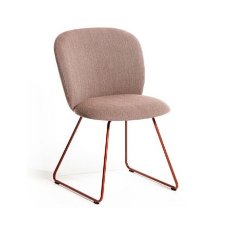 Chaise rembourrée design avec piètement luge - Volta