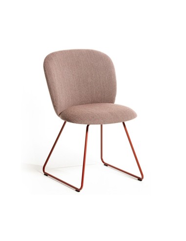 Chaise rembourrée design avec piètement luge - Volta