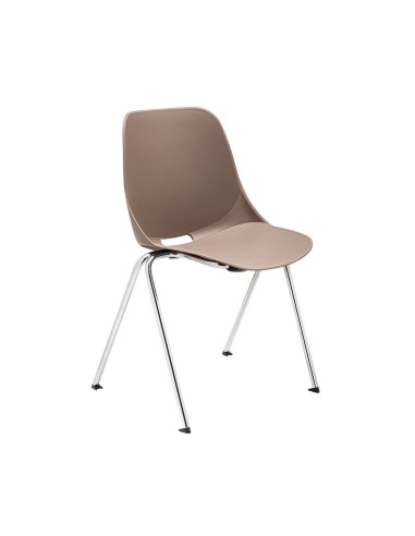 Assise incurvée en plastique de la chaise Eggo EG 215 pour un confort prolongé