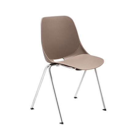 Assise incurvée en plastique de la chaise Eggo EG 215 pour un confort prolongé