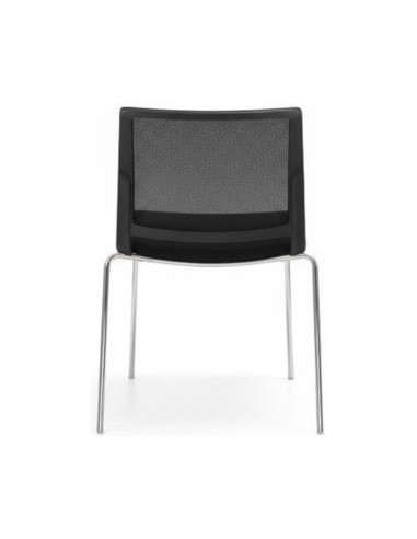 Chaise empilable Fendo FD 215 Maille en position isolée de dos