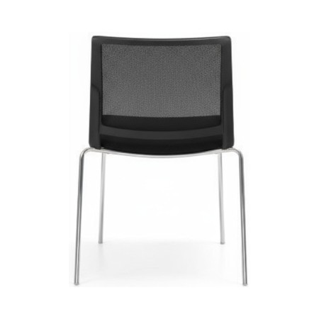 Chaise empilable Fendo FD 215 Maille en position isolée de dos