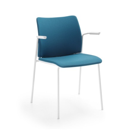 Siège de réunion avec assise et dossier rembourré pour conférence avec accoudoirs Fendo 220