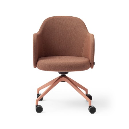 Chaise de bureau mobile Flos FS KP 4W avec piètement sur roulettes