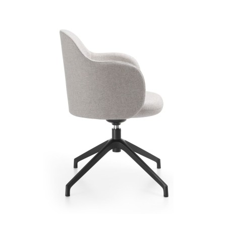 Chaise Flos FS KP 4R avec assise enveloppante et accoudoirs vue latérale