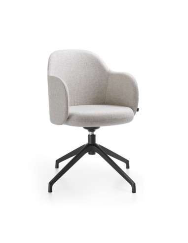 Flos FS KP 4R en tissu gris clair – vue de face