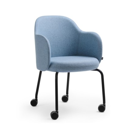 Flos FS KP 260 – chaise moderne rembourrée avec structure noire