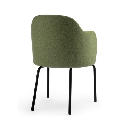 Vue arrière de la chaise Flos FS KP 215 avec finition tissu