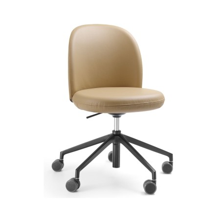 chaise de réunion mobile design contemporain Flos beige