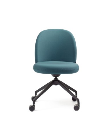 Chaise Flos FS K 4W sans accoudoirs sur roulettes vue de face