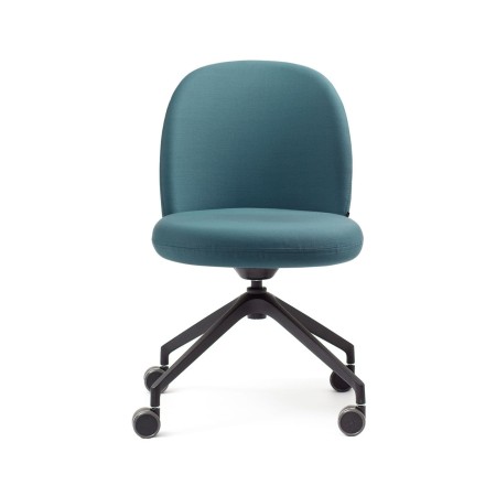 Chaise Flos FS K 4W sans accoudoirs sur roulettes vue de face