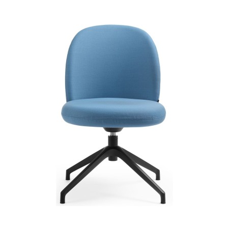 Vue frontale de la chaise de réunion Flos FS K 4R bleue