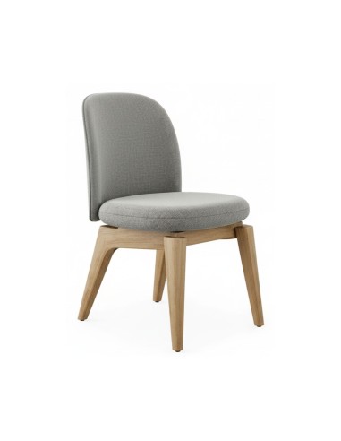 Chaise Flos FSW K 721 sans accoudoirs avec piétement bois naturel