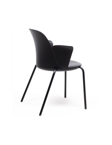 Chaise ergonomique Haali avec accoudoirs et dossier incurvé pour confort optimal en réunion dos