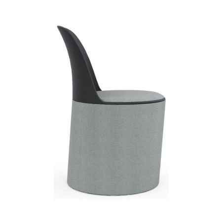 Profil de la chaise de conférence Haali HL GR avec assise tapissée et dossier galbé