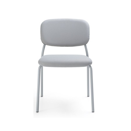 Chaise blanche simple et confortable Hens 215 pour espaces de travail collaboratifs