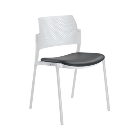 chaise de conférence légère et ergonomique pour entreprises suisses assise en cuir Kyos