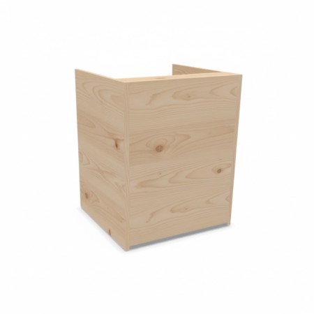 Meuble de réception en bois clair