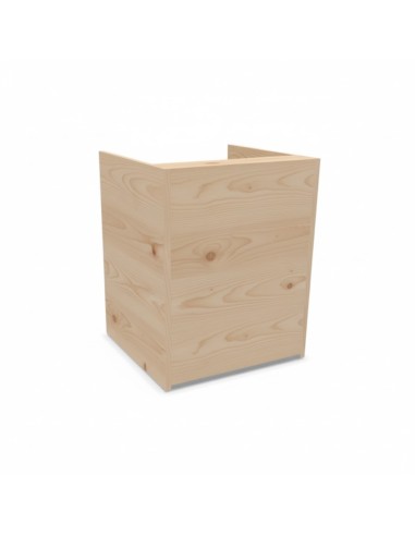 Meuble de réception en bois clair