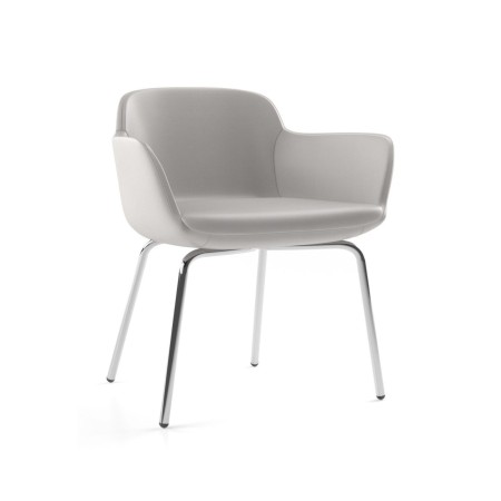 Siège de réunion en tissu avec accoudoirs - Danae