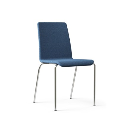 Chaise Moon avec assise tissu bleu – Moon