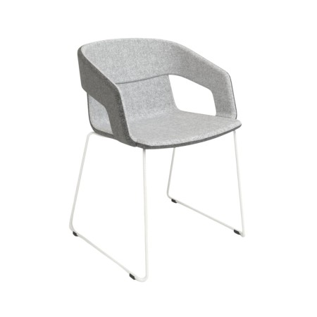 Chaise de réunion TWIST&SIT avec piètement luge