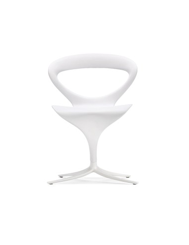 Chaise Callita blanche – vue frontale intérieur épuré et moderne