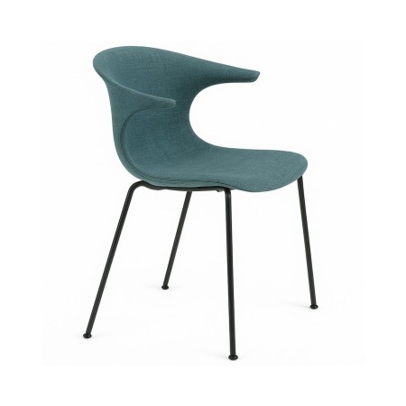 chaise design en tissu rembourré pour bureau et espace détente Loop Mono
