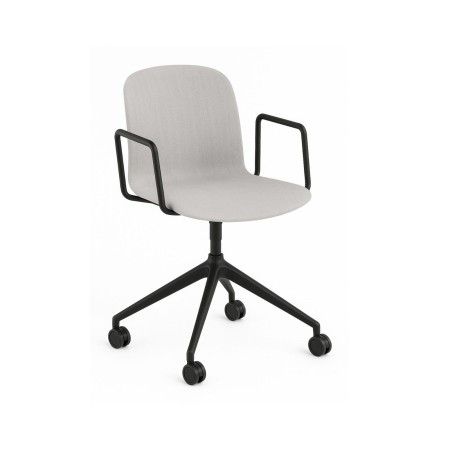 Chaise Relief pivotante sur roues avec accoudoirs