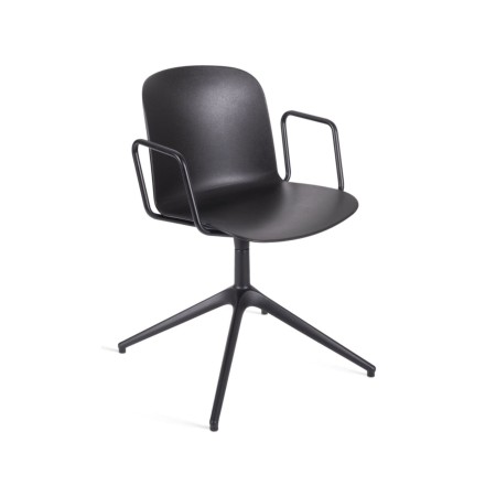 Chaise Relief pivotante avec accoudoirs et base étoile