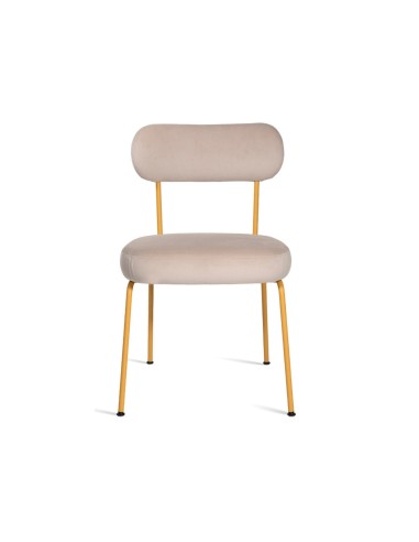 Chaise design Takumi – Esthétique moderne avec structure fine et assise rembourrée en tissu